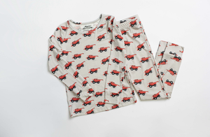 Red Combine Toddler/Youth Pajamas
