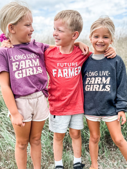 'Long Live Farm Girls' Youth & Toddler Crewneck