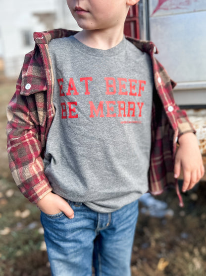 ‘Eat Beef Be Merry’ Toddler/Youth Tee