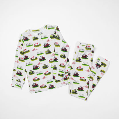 Watercolor Farm Toddler/Youth Bamboo Pajama Set - PREORDER