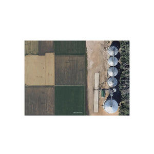 Farm Fields and Bins Play Rug - American Farm Company