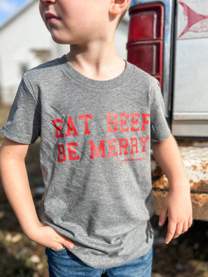 ‘Eat Beef Be Merry’ Toddler/Youth Tee