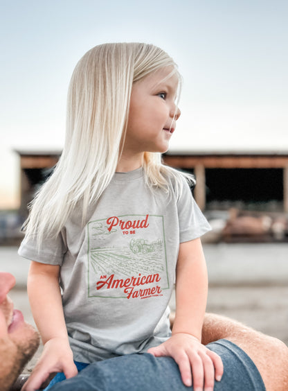 'Proud American Farmer’ -Toddler/Youth Tees