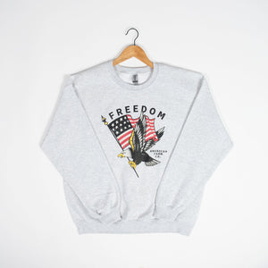 ‘Freedom’ Flag Ash Crewneck