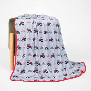 Red Tractor Kids Bamboo Blanket - PREORDER