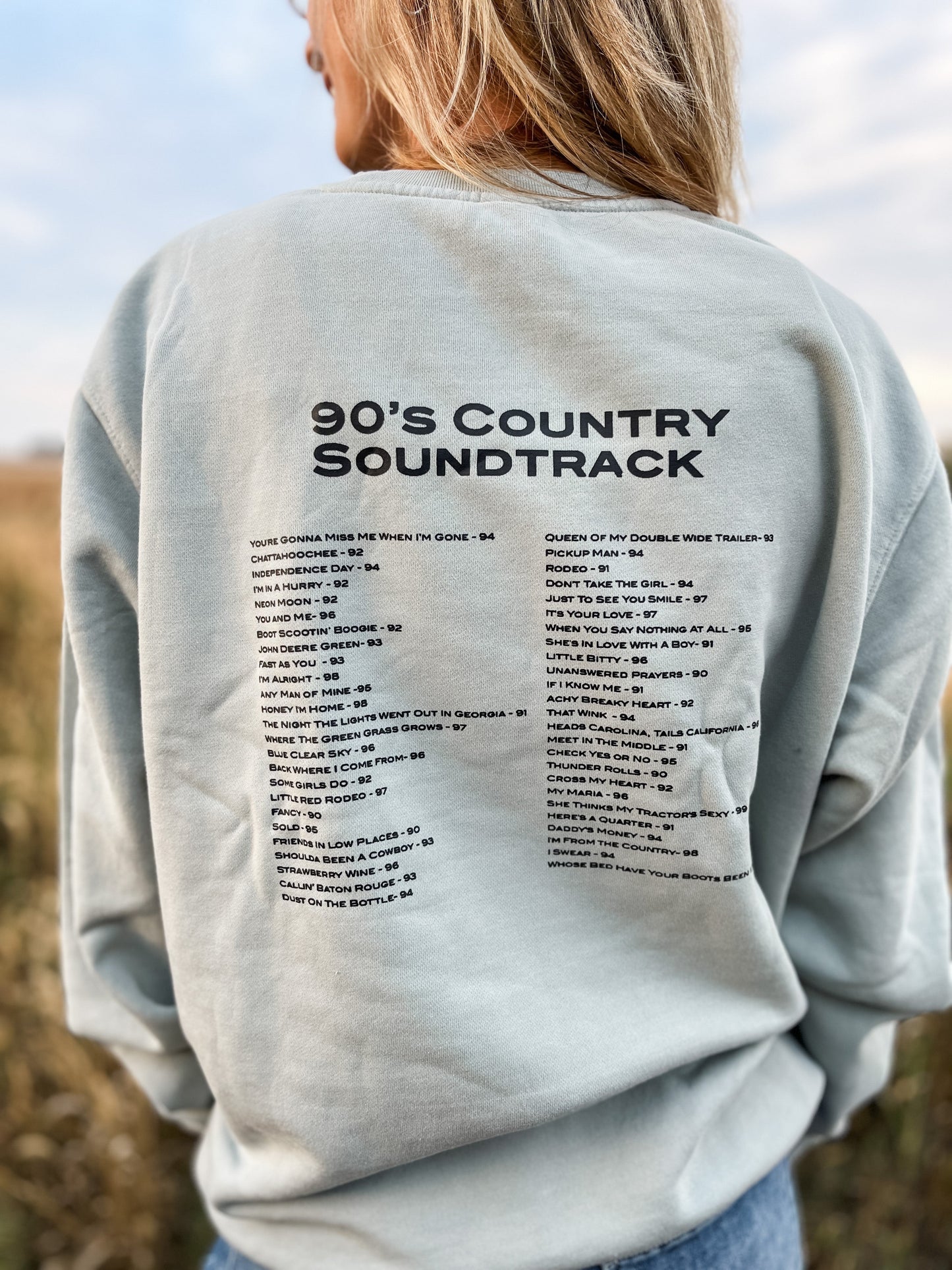 90s Country Sage Crewneck