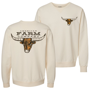 AFC Longhorn Ivory Crewneck