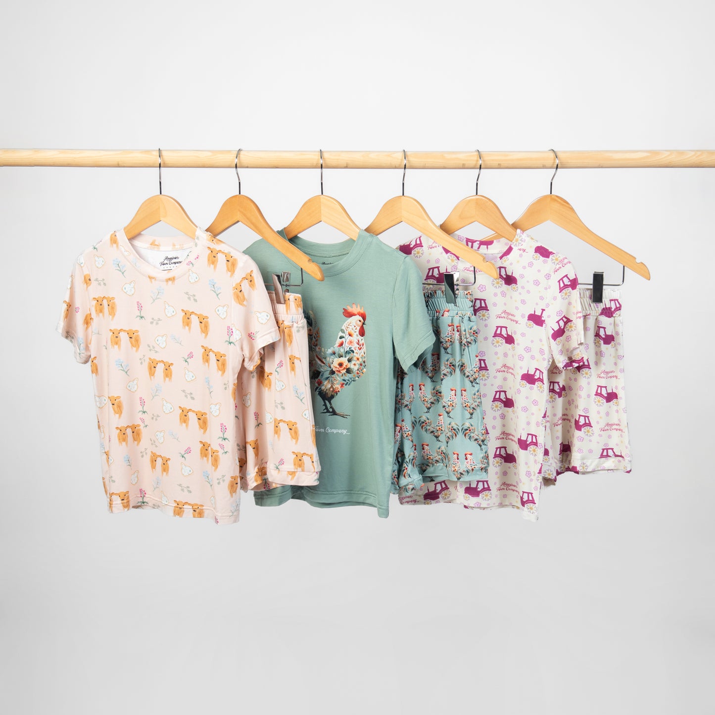 Jersey Calves & Ear Tags Toddler/Youth Bamboo Pajama Set - PREORDER