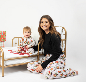 Christmas Plaid Rooster Bamboo Pajama Pants PREORDER