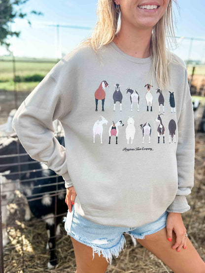 AFC Goats Heather Stone Crewneck