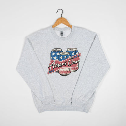 ‘Ameri-Can’ Ash Crewneck