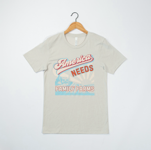 America Needs Family Farms' Tan Tee