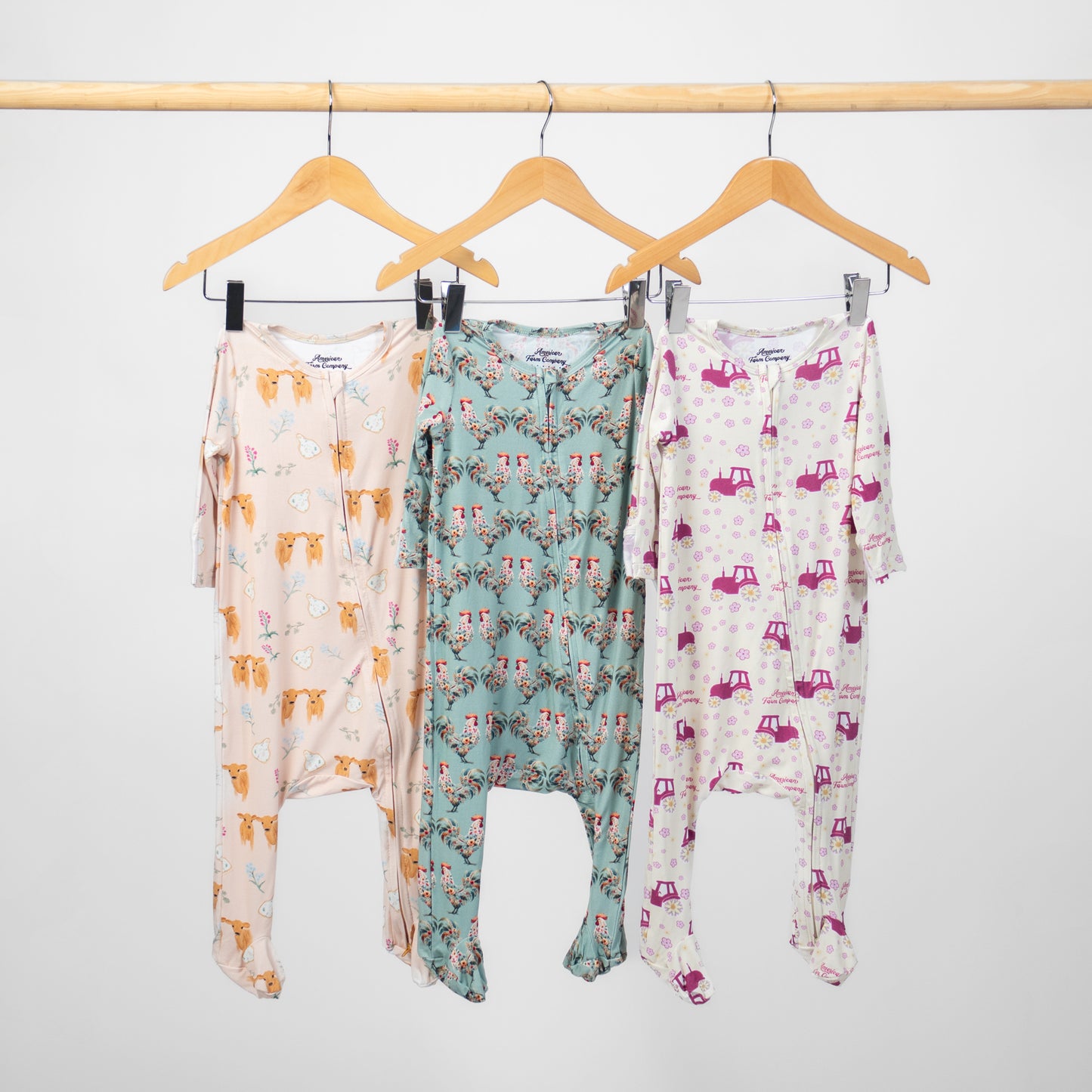 Jersey Calves & Ear Tags Baby Bamboo Pajamas - PREORDER