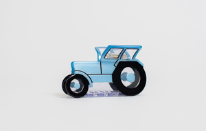 Blue Tractor Hair Clip