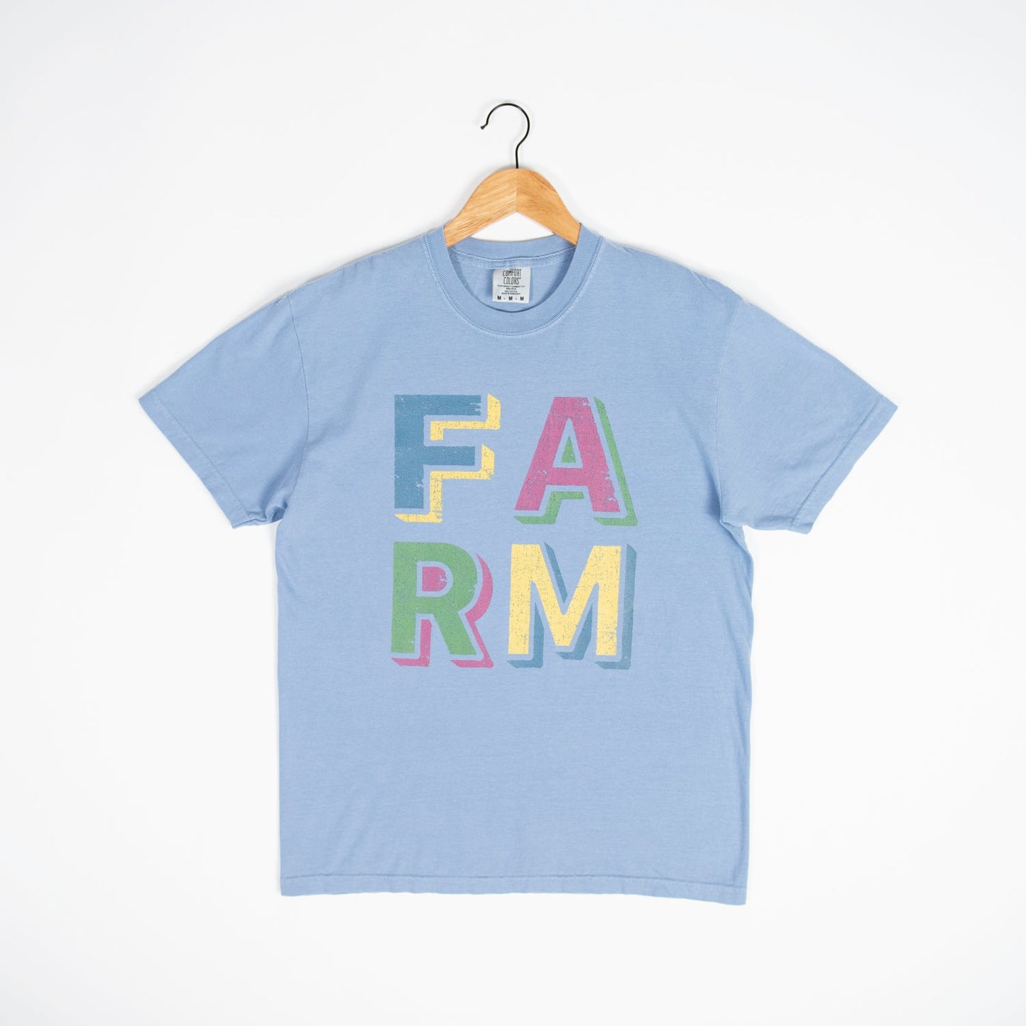 ‘FARM’ Block Autumn Tee