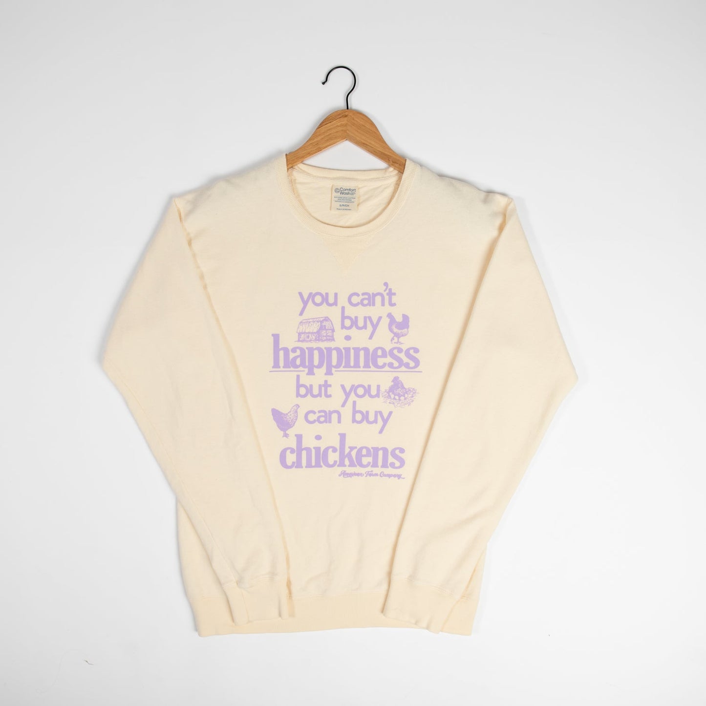 Can't Buy Happiness, Buy Chickens' Crewneck