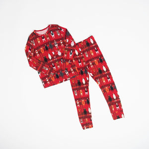 PREORDER Christmas Cow Toddler/Youth Bamboo Pajamas