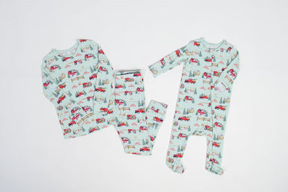 PREORDER Christmas on the Farm Toddler/Youth Bamboo Pajamas