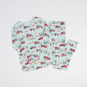 PREORDER Christmas on the Farm Toddler/Youth Bamboo Pajamas