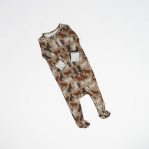 PREODER Cow Camo Baby Bamboo Pajamas