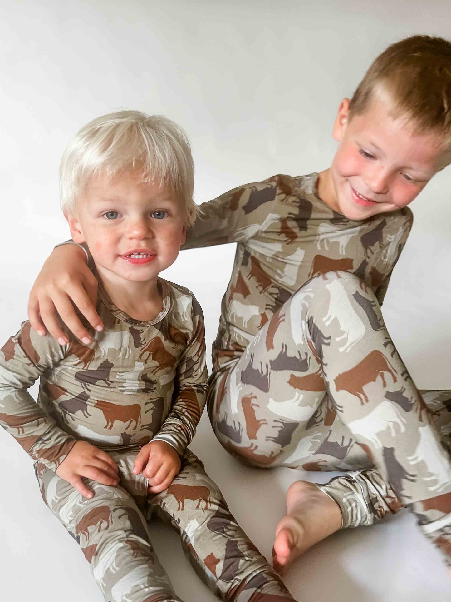 PREORDER Cow Camo Toddler/Youth Bamboo Pajamas