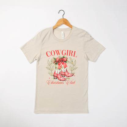 Cowgirl Christmas Club Graphic Christmas Tee