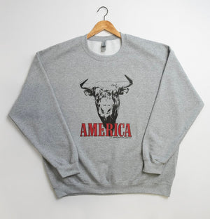 American Bull' Grey Crewneck