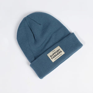 Denim Blue ‘Support Farmers’ Beanie