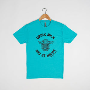 ‘Drink Milk Be Happy’ Blue Tee