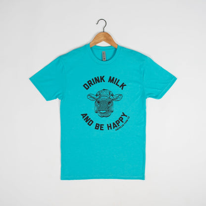 ‘Drink Milk Be Happy’ Blue Tee