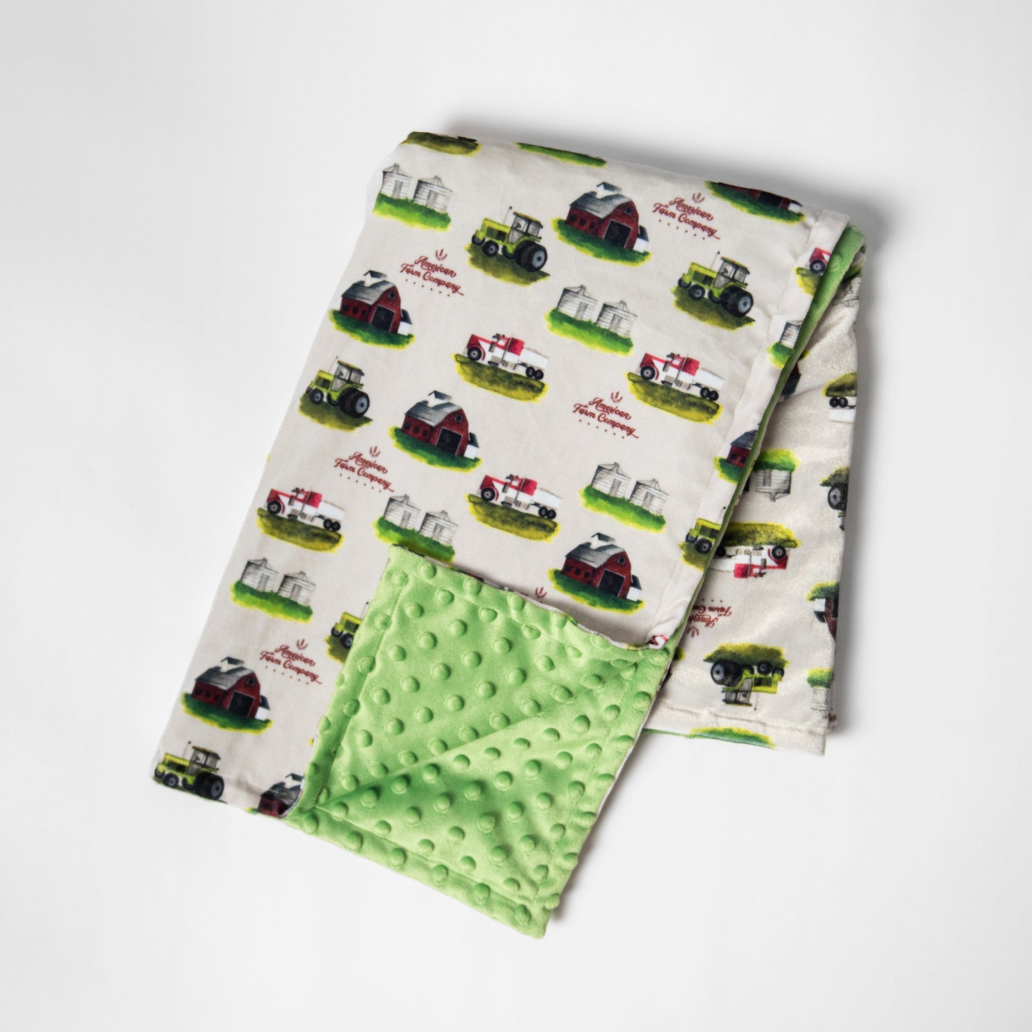 Watercolor Farm Minky Baby Blanket - PREORDER