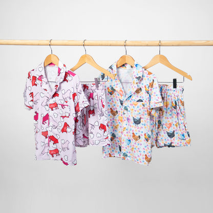 Valentines Cows Adult Bamboo Pajama Set - PREORDER