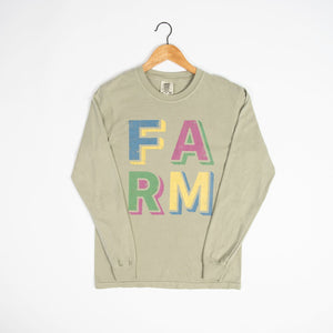 ‘FARM’ Block Autumn Long Sleeve