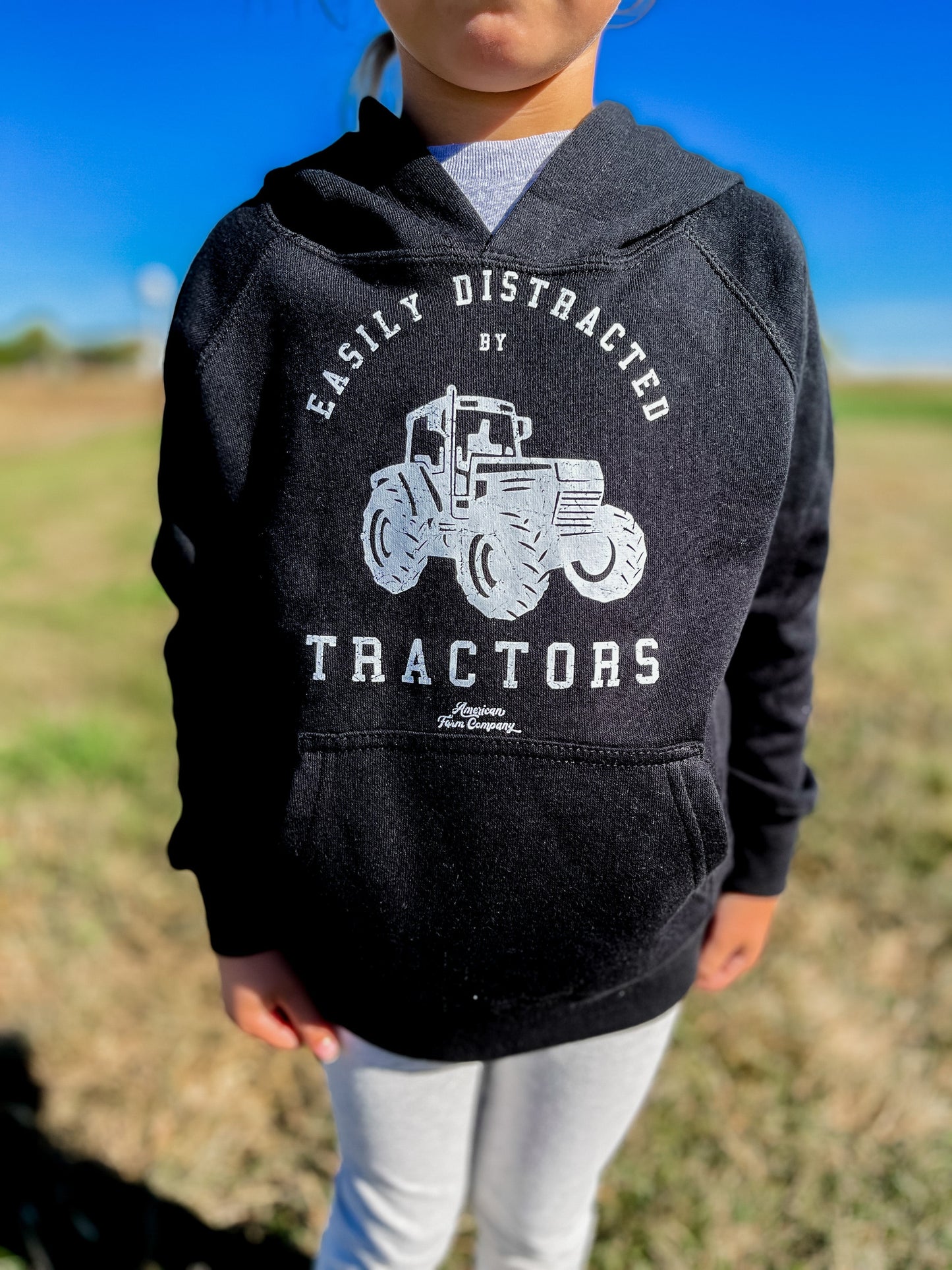 ‘Easily Distracted by Tractors' Youth Toddler Hoodie | rachelgranstra