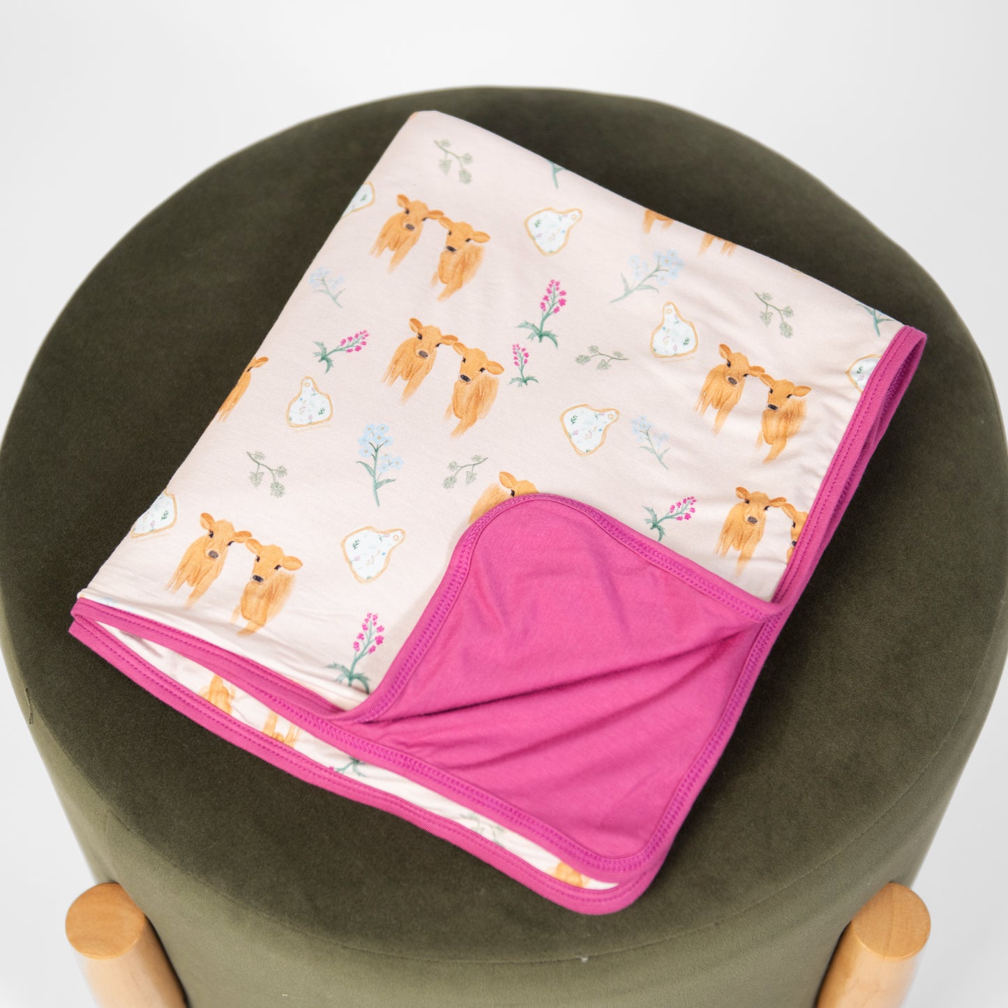 Jersey Calves & Ear Tags Kids Bamboo Blanket - PREORDER