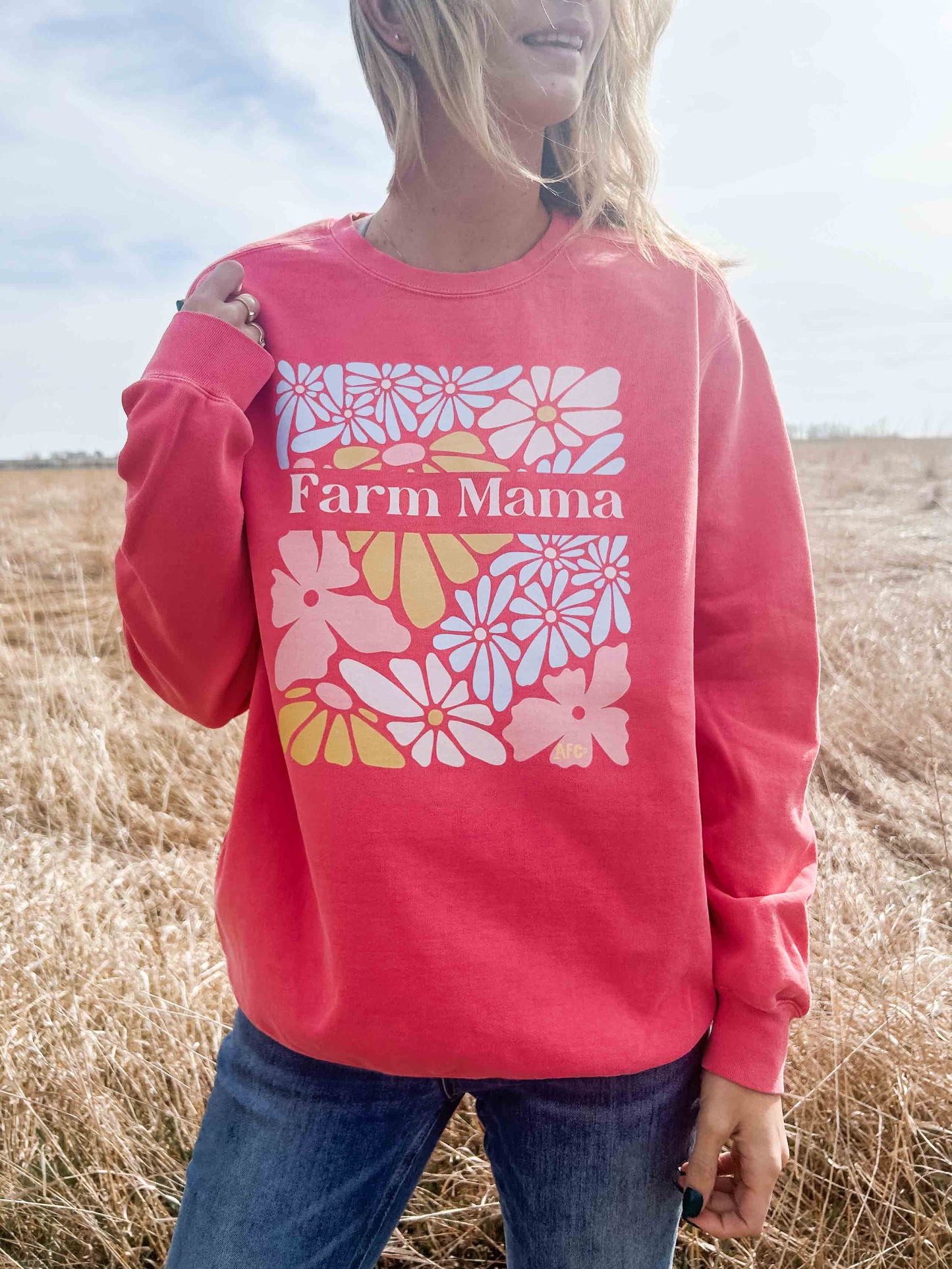 Farm Mama Floral Crewneck