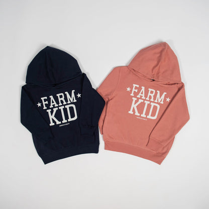 ‘Farm Kid’ Navy Toddler/Youth Hoodie