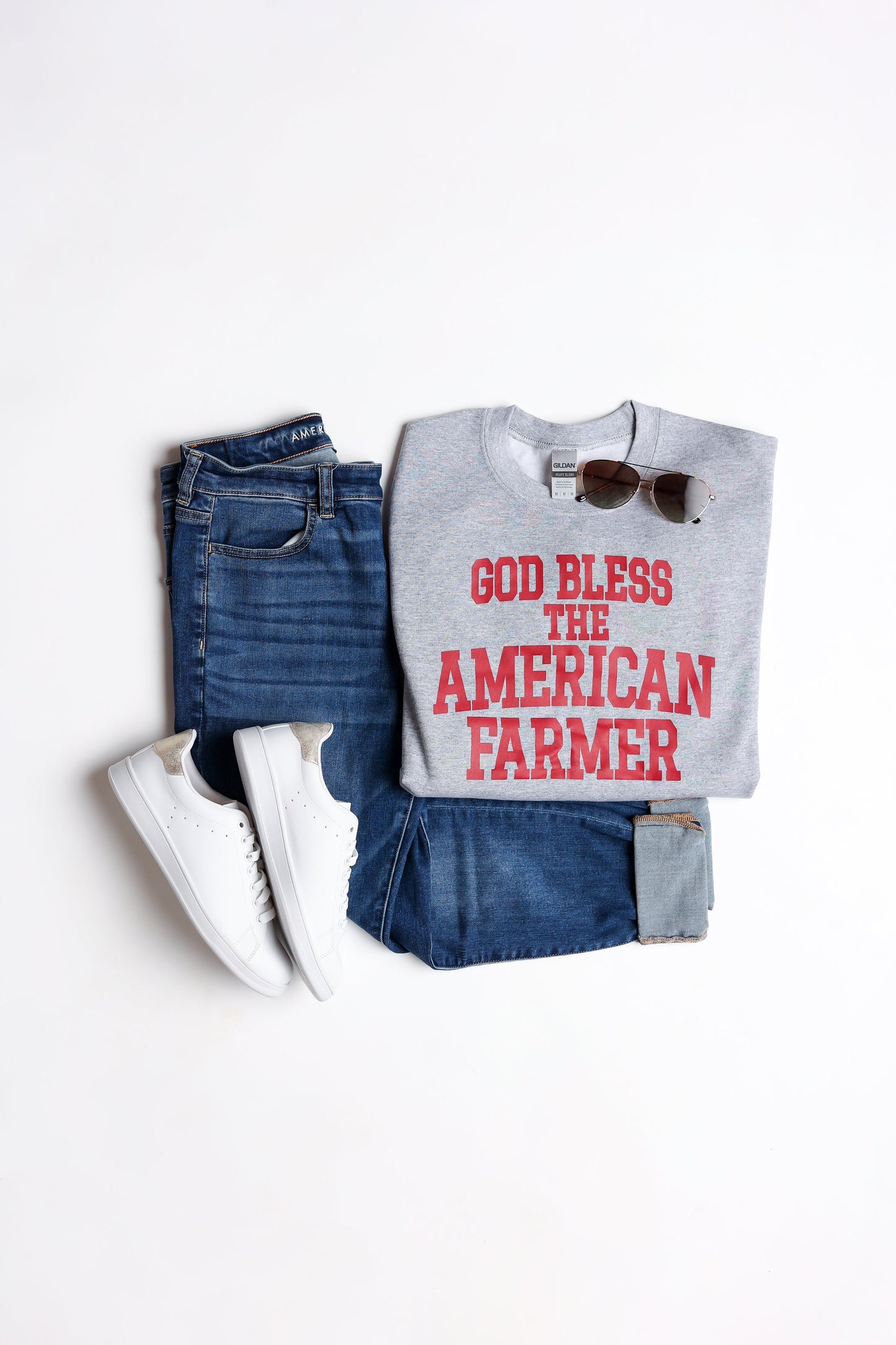 God Bless the American Farmer Crewneck