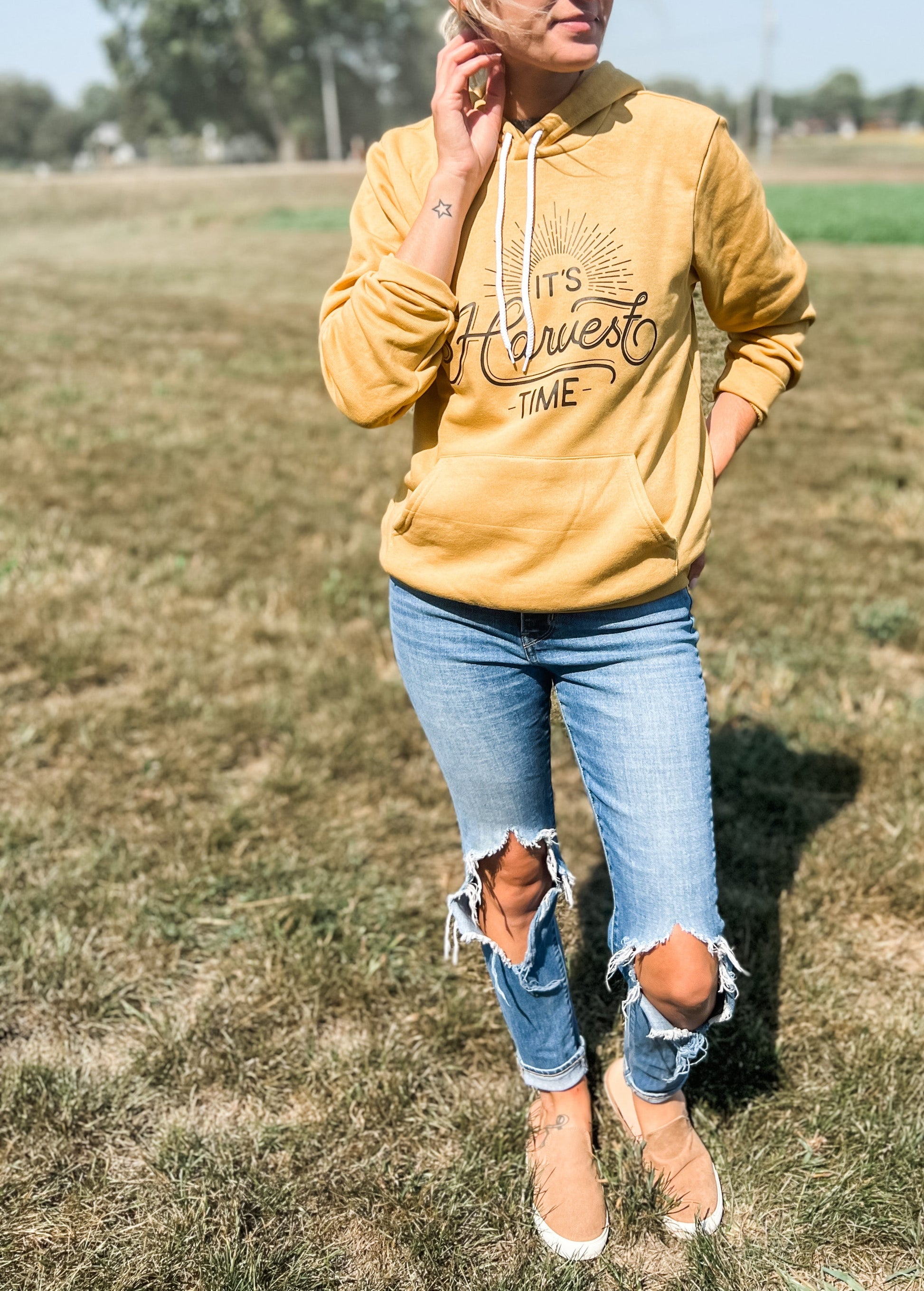 'It’s Harvest Time' Hoodie - American Farm Company