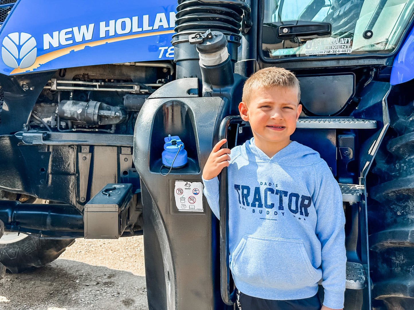 'DAD'S TRACTOR BUDDY' Youth & Toddler Hoodie