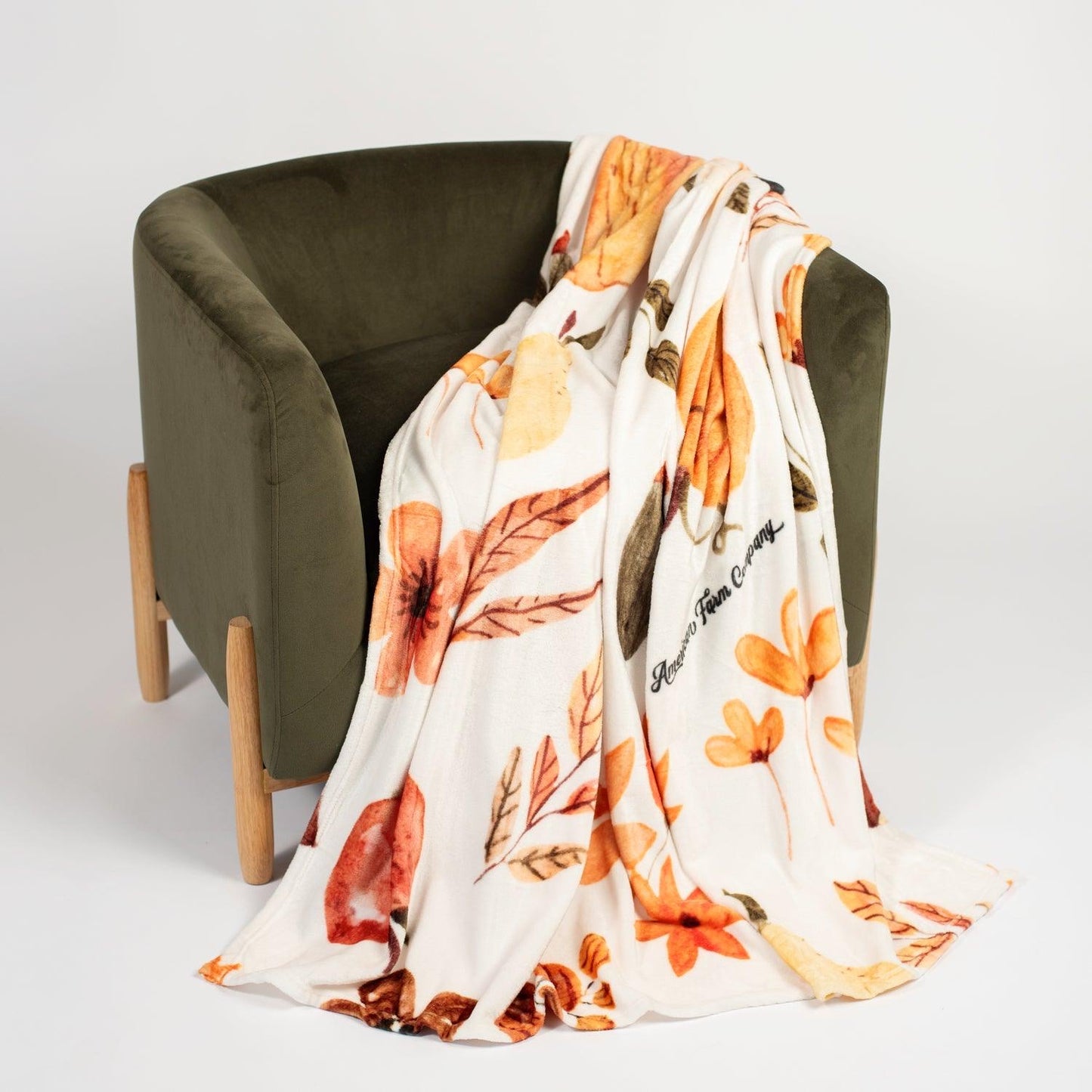 Fall Floral Plush Blanket PREORDER