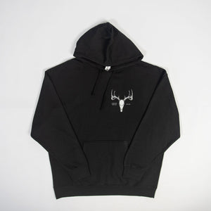 Whitetail Skull Black Hoodie