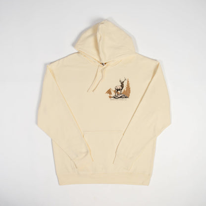 Elk Landscape Cream Hoodie