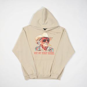 Not My First Rodeo Sand Hoodie - Trump ‘24