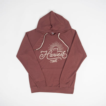 ‘It’s Harvest Time’ Maroon Hoodie