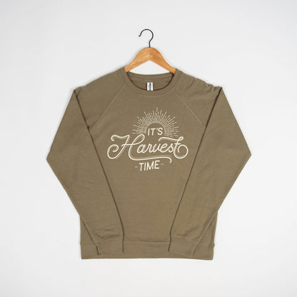 ‘It’s Harvest Time’ Olive Crewneck