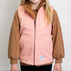 Farm Kid AFC Pink Sherpa Vest- Youth