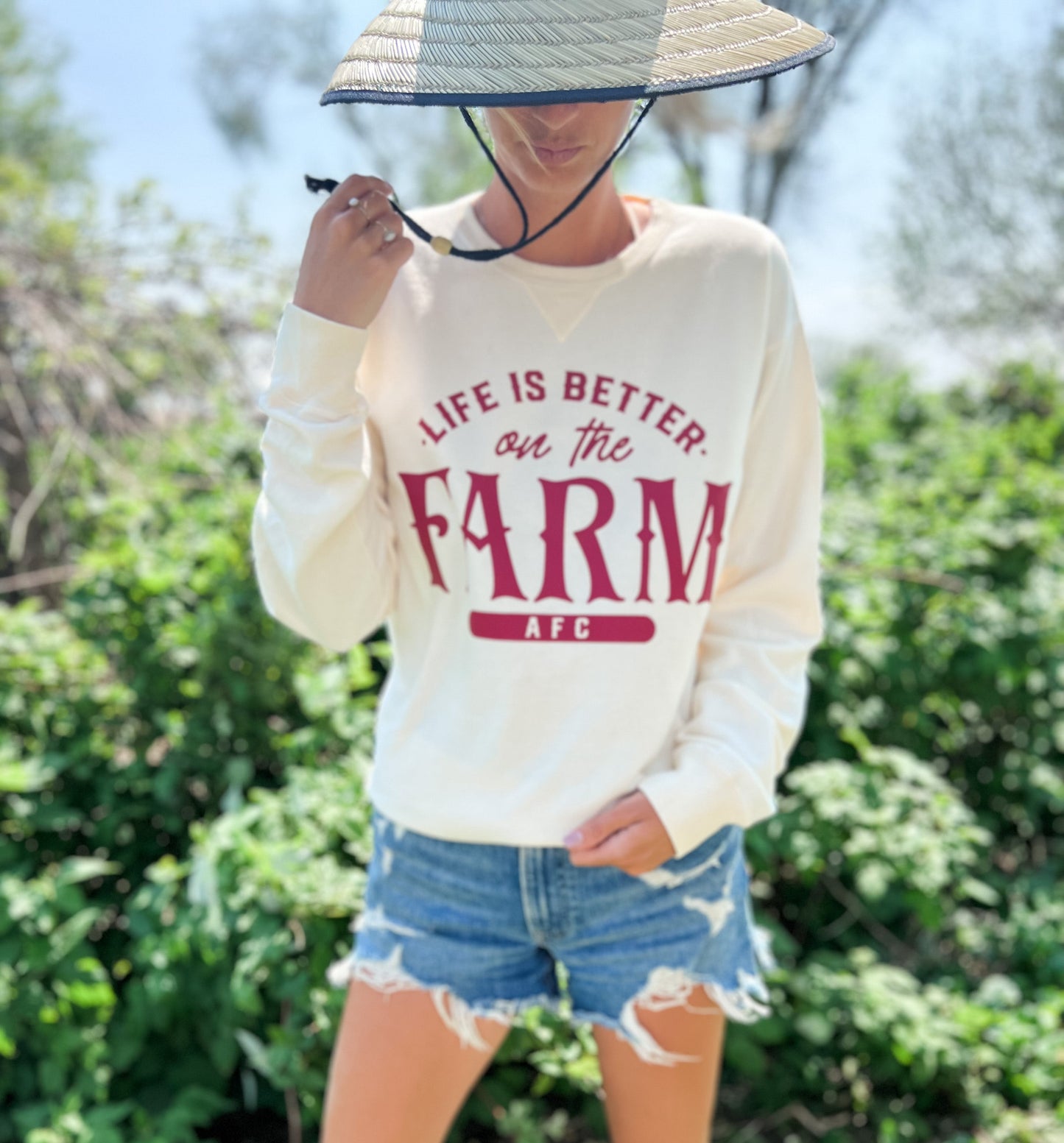 'Life is Better on the Farm' Crewneck