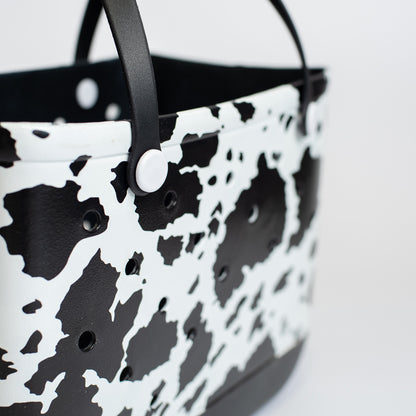 Cow Print Beach Rubber Tote Bag PREORDER