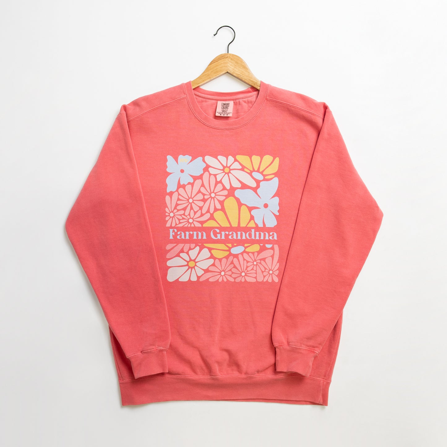 Farm Grandma Floral Crewneck